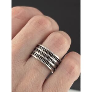 ILARIA Sterling Silver 925 Band Ring Size 8